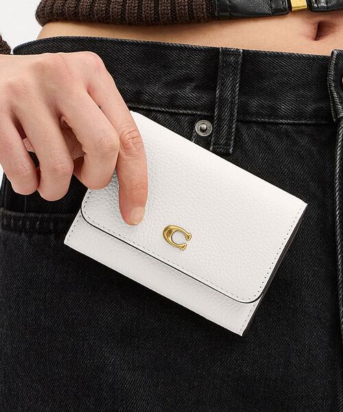 コーチ COACH レザー小物. 財布 .ケース カードケース COACH（コーチ） ミニ 財布 エッセンシャル フラップ カード ケース