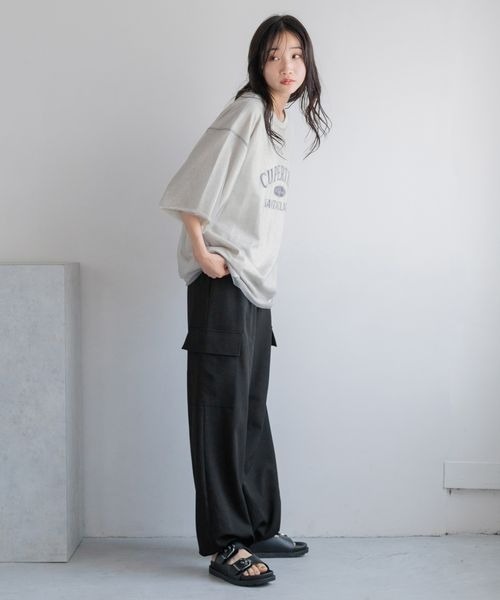 「LOWRYS FARM」 スラックス FREE チャコールグレー レディース_画像5