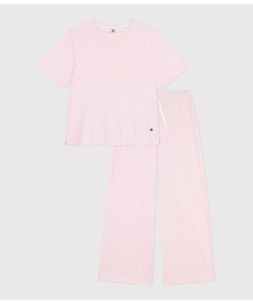PETIT BATEAU（プチバトー） パジャマ ルームウェア ミラレ半袖長