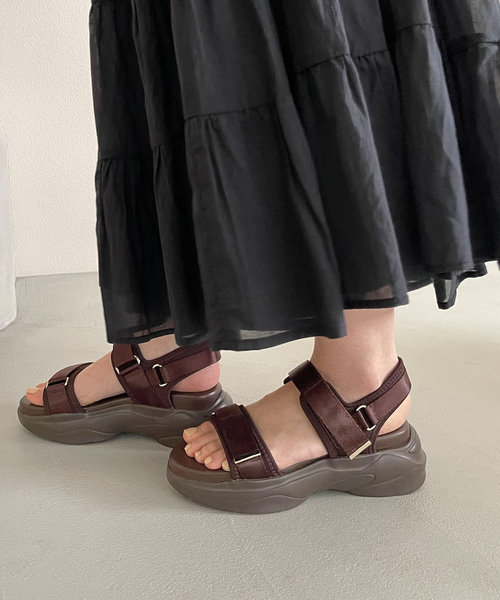 サンダル 「追加2」コンビベルトスニーカーサンダル レディースの画像