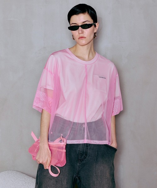 MAISON SPECIAL（メゾンスペシャル） tシャツ 半袖 Sheer Layered T