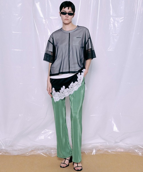 MAISON SPECIAL（メゾンスペシャル） tシャツ 半袖 Sheer Layered T