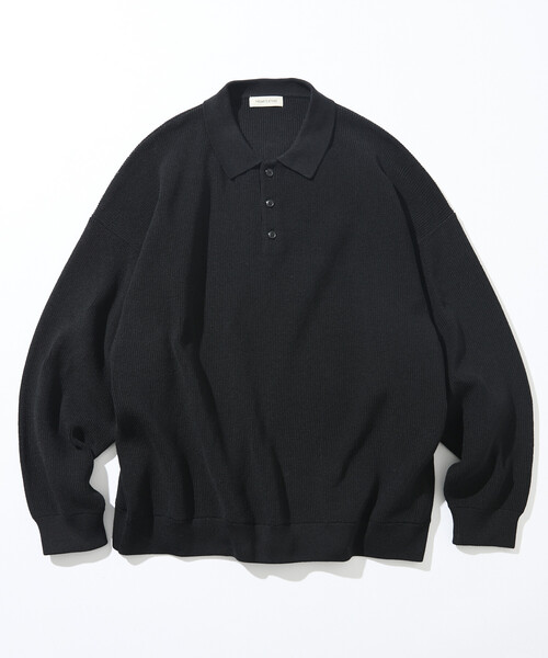 「FREAK'S STORE」 長袖ニット SMALL ネイビー メンズ_画像2