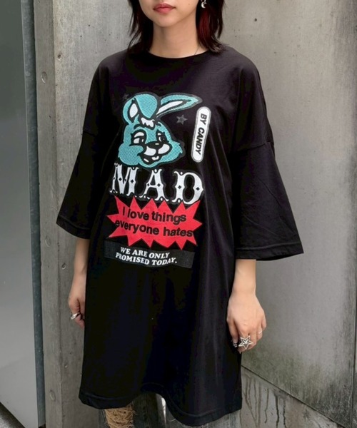Candy Stripper（キャンディーストリッパー） tシャツ MAD BUNNY BIG