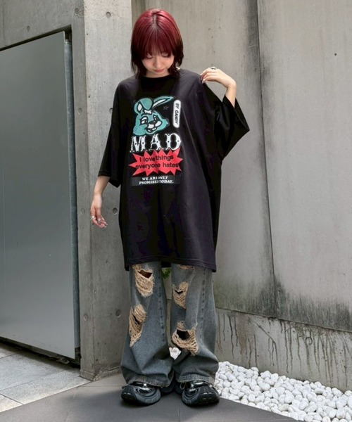 Candy Stripper（キャンディーストリッパー） tシャツ 半袖 MAD BUNNY