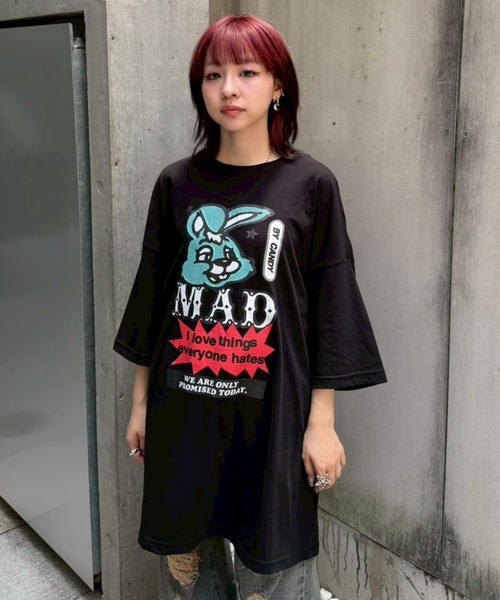 Candy Stripper（キャンディーストリッパー） tシャツ 半袖 MAD BUNNY