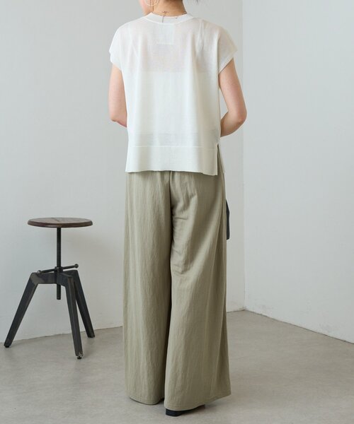 BEARDSLEY（ビアズリー） カーディガン 半袖 Vネックニット