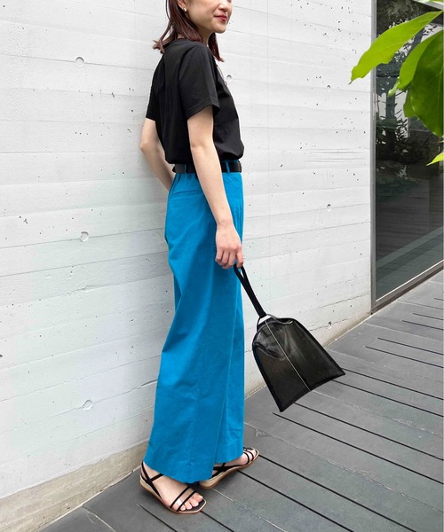 「PICCIN PERLA」 半袖カットソー M オフホワイト レディース_画像6