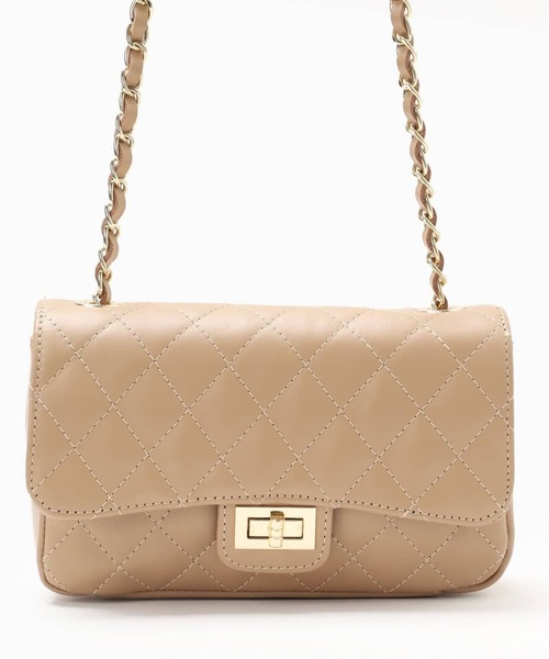 m♡美品！Maison vincent ベージュ キルティング バッグ maison-vincent（メゾンヴァンサン） ショルダーバッグ バッグ 「WEB