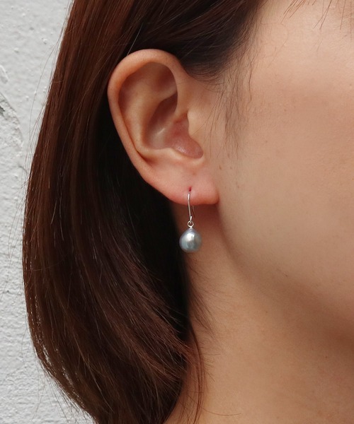 Seashore 宇和島あこや真珠 ピアス あこや真珠 ピアス ぶら下がり
