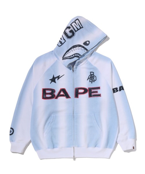 A BATHING APE（アベイシングエイプ） パーカー HAND DRAW FOOTBALL