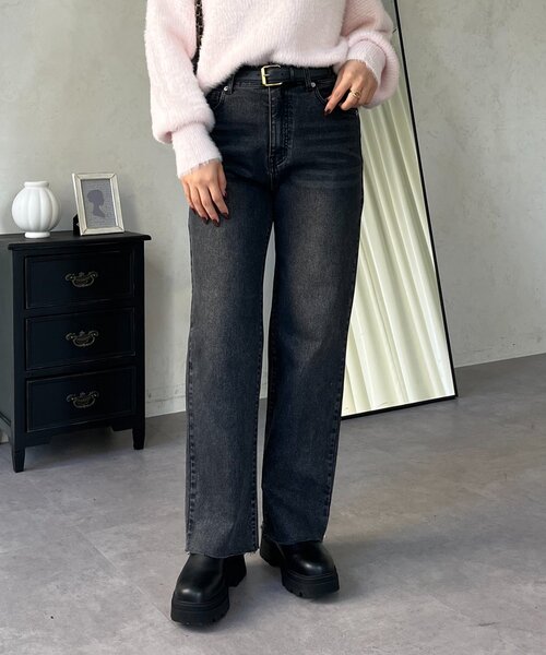 「prose verse」 デニムパンツ MEDIUM サックスブルー レディース_画像4