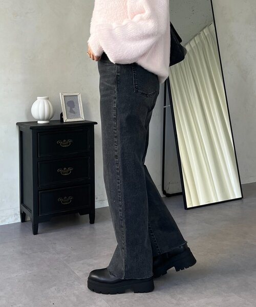 「prose verse」 デニムパンツ MEDIUM サックスブルー レディース_画像6