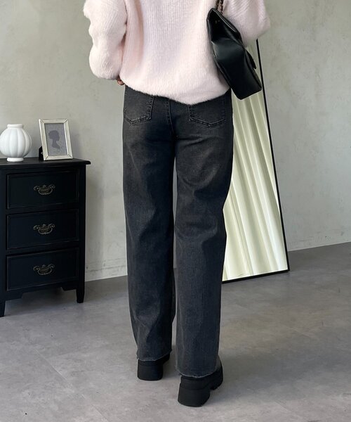 「prose verse」 デニムパンツ MEDIUM サックスブルー レディース_画像8