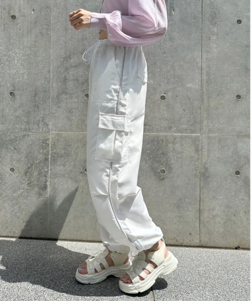 「OLIVE des OLIVE」 カーゴパンツ FREE ブラック レディース_画像7