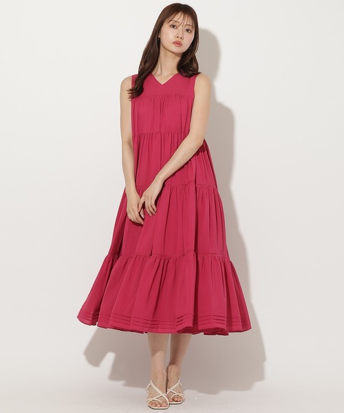 AND COUTURE（アンドクチュール） ワンピース 裾タックティアード