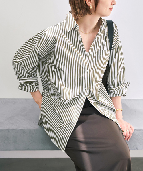 【タグ付き未使用】25AW 50コットンオーバーシャツSpick & Span Spick＆Span（スピック アンド スパン） ブラウス シャツ 「WEB限定
