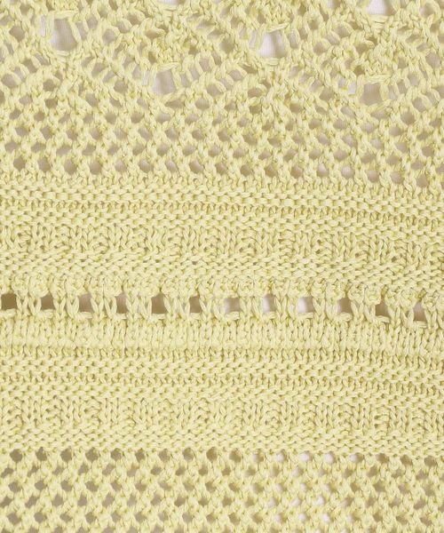 DRESSLAVE カーディガン cotton tapeyarn fringe cardigan
