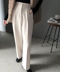 スラックス パンツ 美脚魅せ、センタープレス。...の詳細画像1