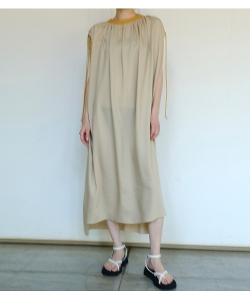 LE CIEL BLEU ワンピース Gather Detail Dress レディース : ZOZOTOWN 