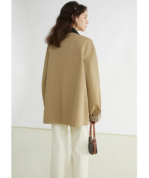 Fano Studios コート ステンカラーコート コート 「Fano Studios」Blocking lapel single