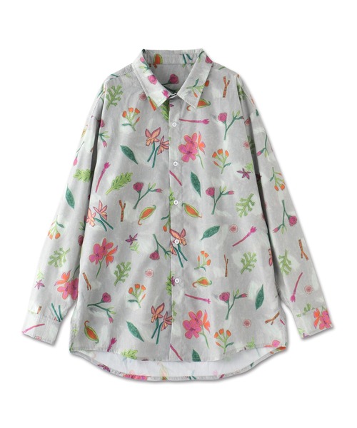 ブラウス シャツ Common Noun/Flower Ran Miyazaki 長袖シャツ レディース メンズ ブラウス シャツ Common Noun/Flower Ran Miyazaki 長袖シャツ
