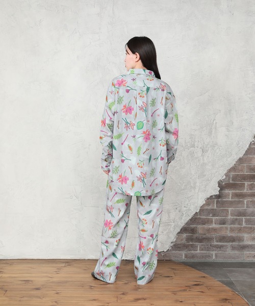 ブラウス シャツ Common Noun/Flower Ran Miyazaki 長袖シャツ レディース メンズ ブラウス シャツ Common Noun/Flower Ran Miyazaki 長袖シャツ