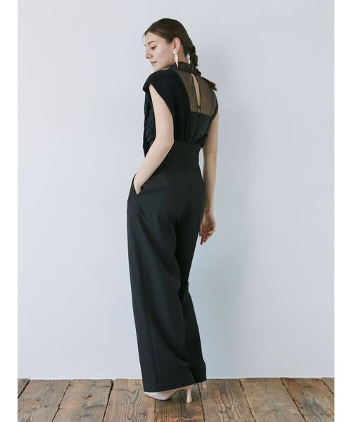 LADYエンブロイダリーツイストパンツドレス 