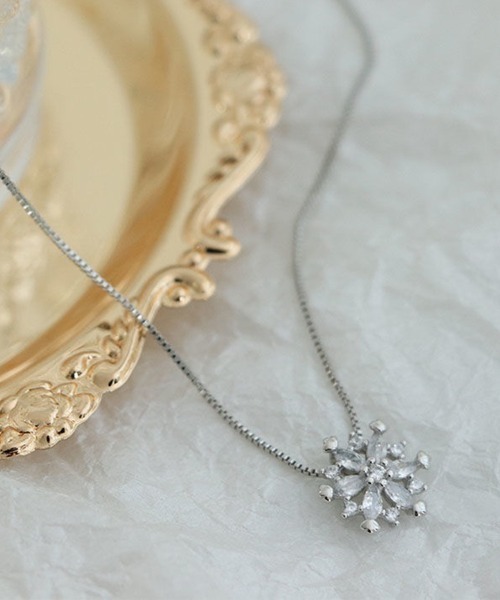 COO+i（クーイ） ネックレス 雪の結晶デザインネックレス レディース