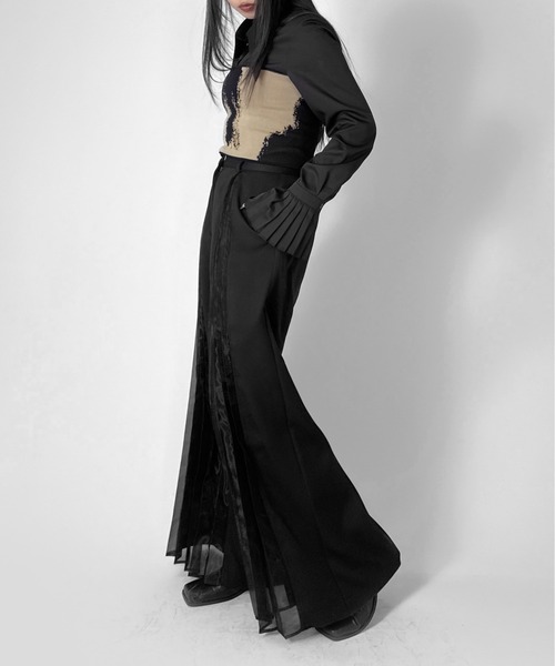 LVEU.（ラブユ） チューブトップ ベアトップ 「LVEU.」ニュアンス柄