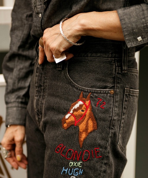 チャイナブラウス　ブラウス　vintage シルク swell vintage Johnbull ブラウス シャツ 「Swell Vintage × JOHNBULL」フリル