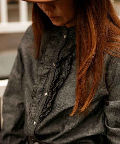 Johnbull ブラウス シャツ 「Swell Vintage × JOHNBULL」フリル