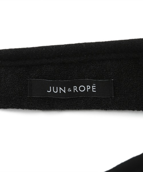 JUN&ROPE' サンバイザー ウールナイロンロゴ入りバイザー メンズ
