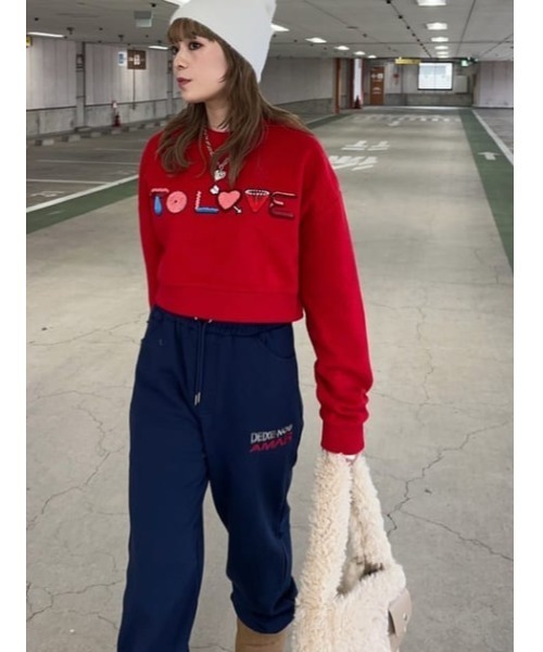 SLY PEDRO NEKOI x SLY FLUFFY スウェット SLY トレーナー スウェット PEDRO NEKOI x FLUFFY SW レディース