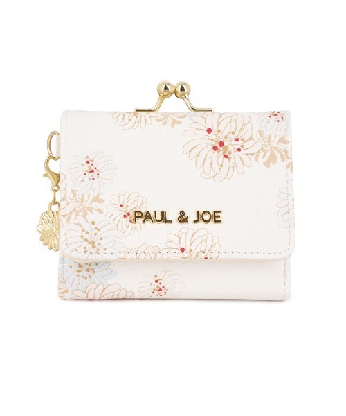 ポール＆ジョー★ がま口ミニ財布 クリザンテーム・ラメプリント PAUL & JOE ACCESSOIRES 財布 口金ミニ財布 「クリザンテーム