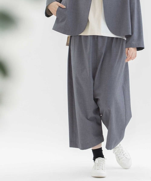 nop de nod パンツ トロクロップドサルエルパンツ レディース