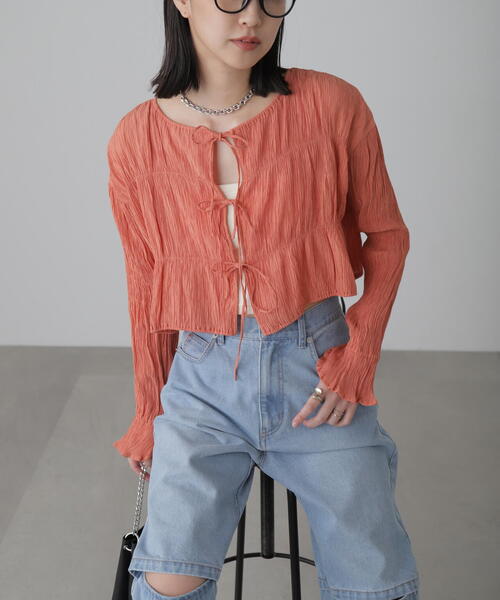 美品❁Merci 　リバティー　ギャザー ふんわりブラウス シャツ M 楽天市場】ギャザーブラウス トップス シャツ ギャザー ブラウス