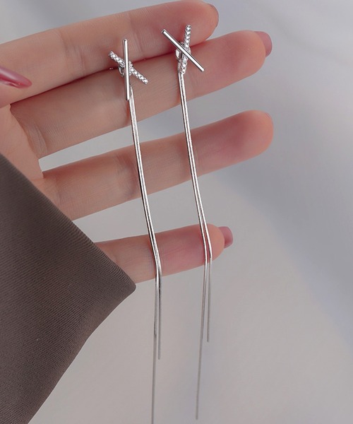 DiamondHearts（ダイヤモンドハーツ） ピアス 両耳用 2wayロング