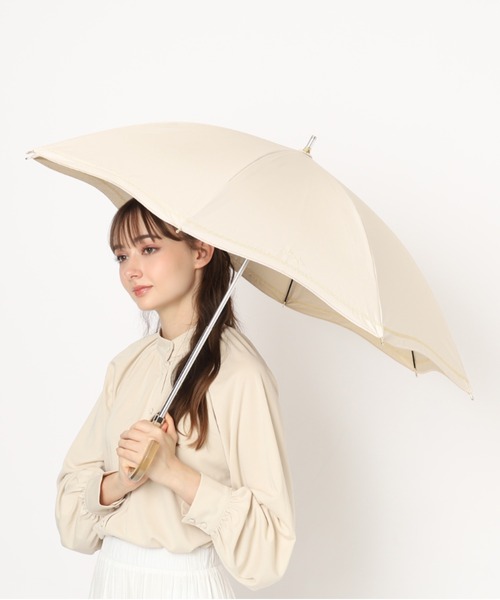 FURULA 晴雨兼用傘 晴雨兼用日傘】フルラ (FURLA) 切り継ぎグログラン 一級遮光