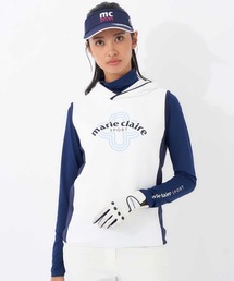 L★marie claire ★ のびるニットベストオールシーズン　　メッシュ Marie Claire（マリ クレール） ベスト ジレ 「marie claire/マリ