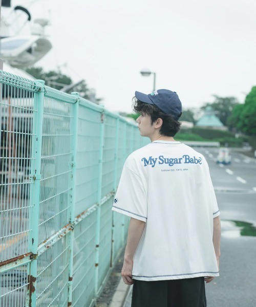 My Sugar Babe tシャツ Wai Kei × MSB logo stitch tee メンズ