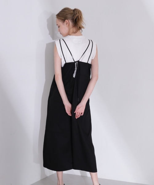 AVIREX アヴィレックス シンプルなキャミワンピース★黒　新品 AVIREX ワンピース 「直営店限定」TENCEL CAMISOLE ONE PIECE