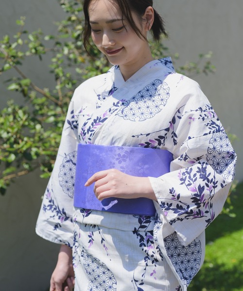 浴衣 「浴衣/作り帯2点セット」すぐに使える！夏を彩る10色展開