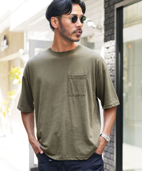 JIGGYS SHOP（ジギーズショップ） tシャツ スノーウォッシュ加工ワイド