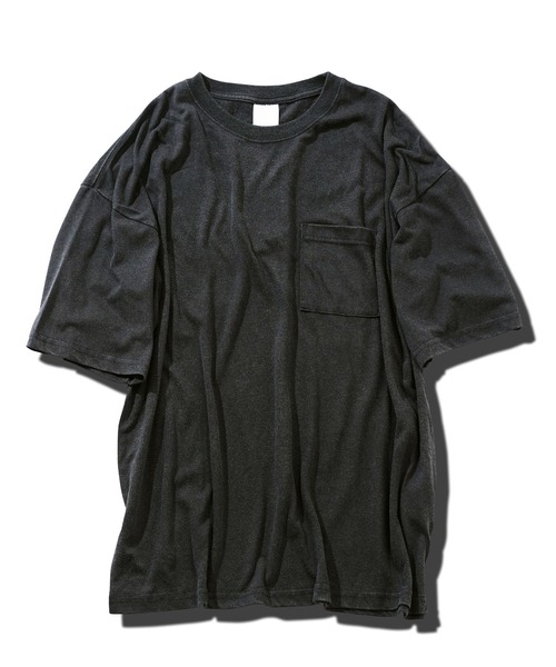 【人気ショップが最安値挑戦！】 JIGGYS SHOP スノーウォッシュ加工ワイドポケット付き tシャツ トップス