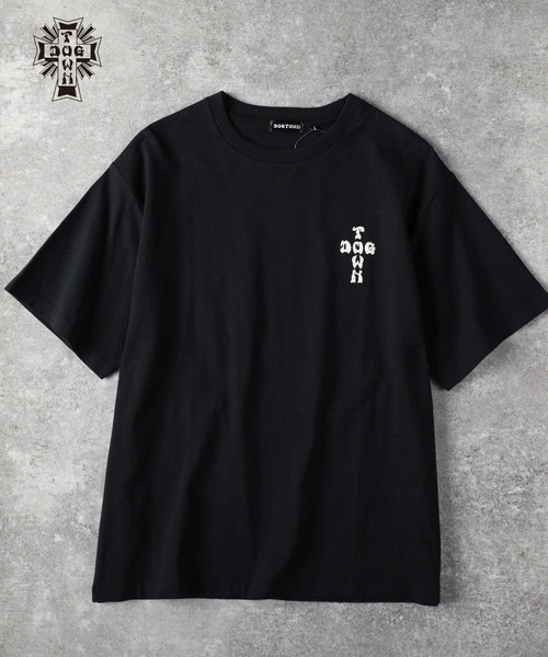↓値下げ中【DOG TOWN】美品！ワンポイント刺繍ロゴ デザイン シャツ DOG TOWN】美品！ワンポイント刺繍ロゴ デザイン シャツ