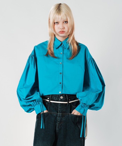 ブラウス シャツ Wizzard ウィザード / BOMBER SLEEVE SHIRTS ボンバースリーブシャツ / W24AW-SH060 レディ