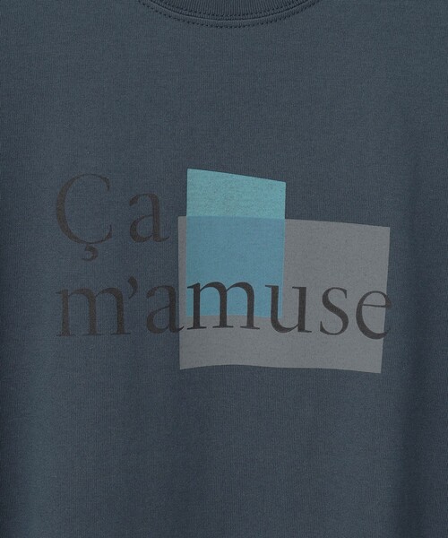 tシャツ 「洗える」Ca mamuse ロゴ TEE レディース 23区 tシャツ 「洗える」Ca mamuse ロゴ TEE レディース