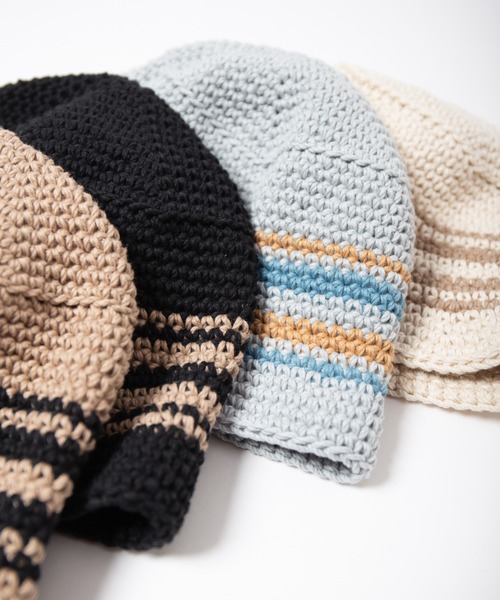 RACAL（ラカル） ニット帽 ニットキャップ Hand Knitting Crusher Hat
