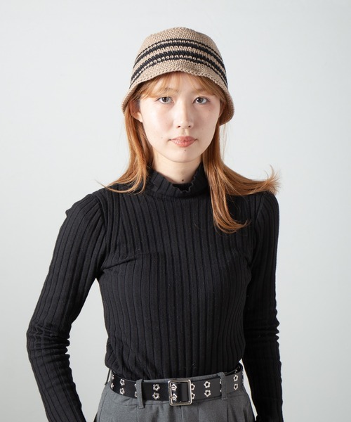 RACAL（ラカル） ニット帽 ニットキャップ Hand Knitting Crusher Hat